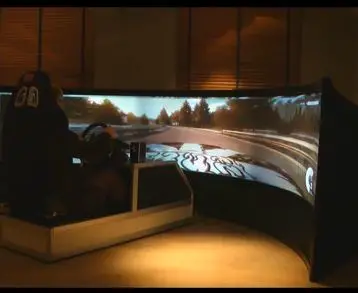 Drive a Formula 1 on a 160 inch Curved Screen