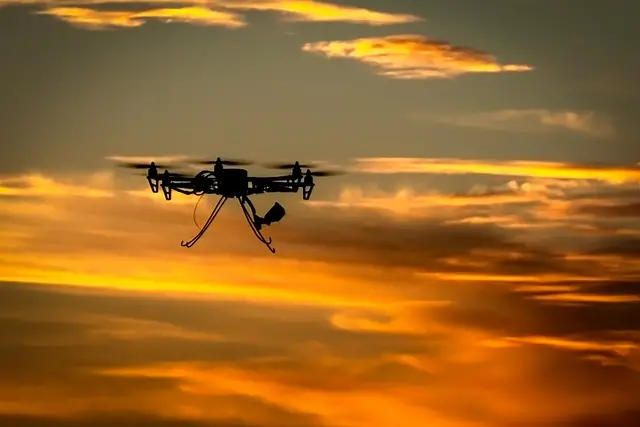 quadcopter in night