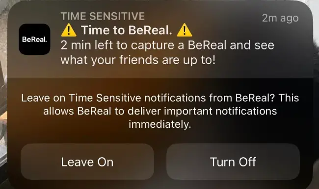 BeReal-Notifications
