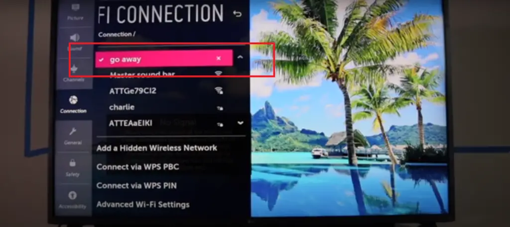 now your LG TV is connected to WIfi