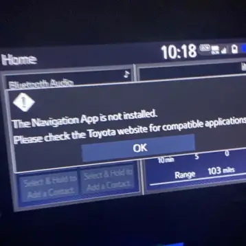 Toyota Navigation App Not Installed -How to Fix