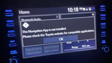 Toyota Navigation App Not Installed -How to Fix