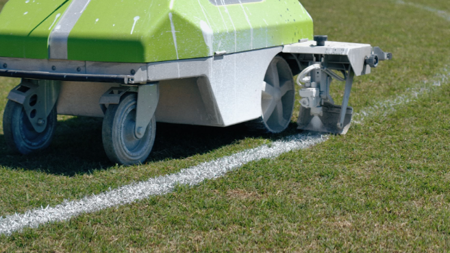 line marking robots soccer field