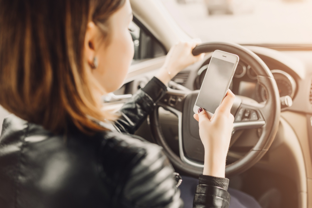 using mobile while driving