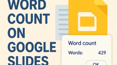 How To See Word Count On Google Slide