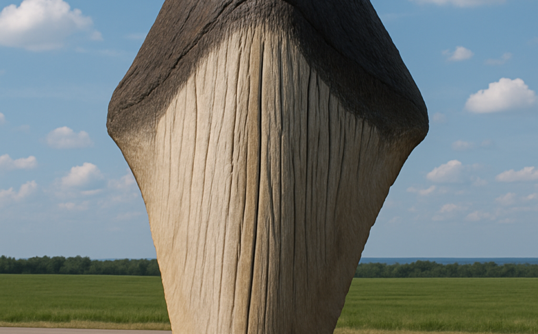 A Megalodon Tooth Span