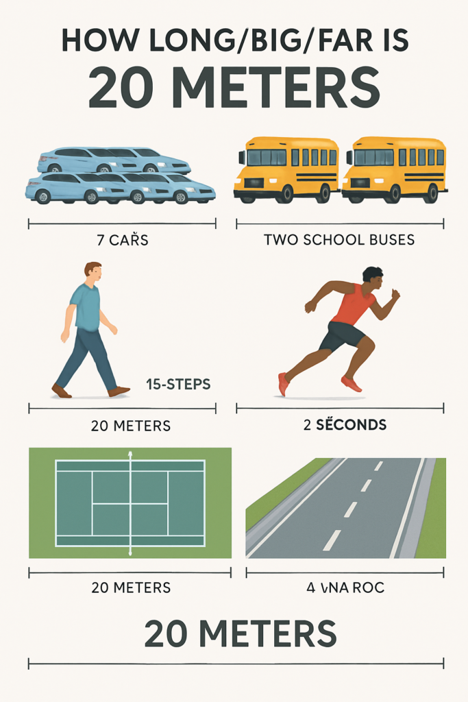 How LongBigFar is 20 Meters