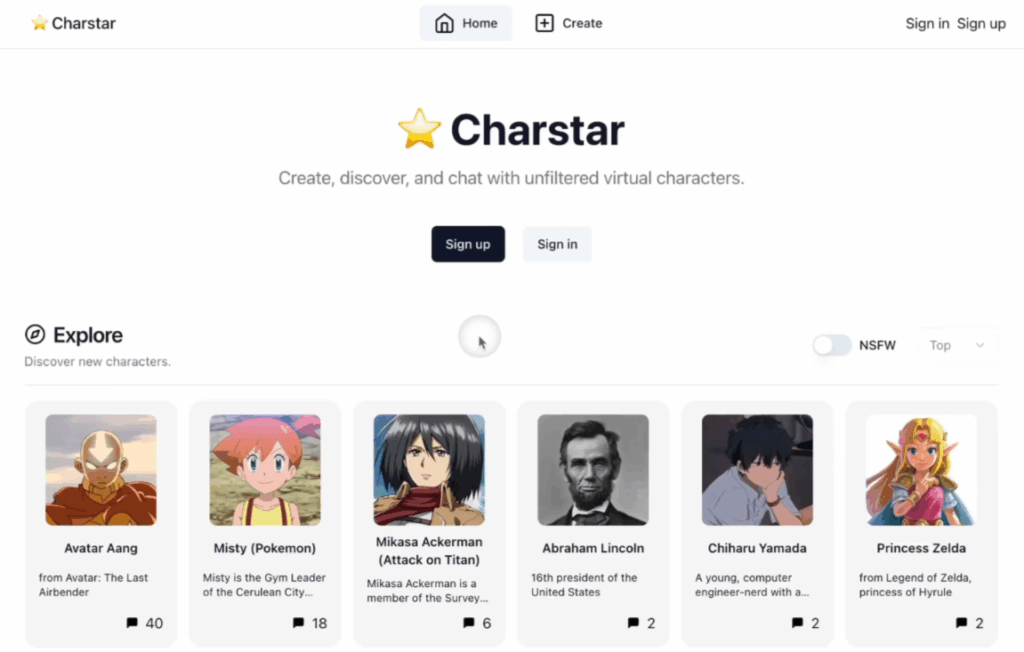 Journey With Charstar AI