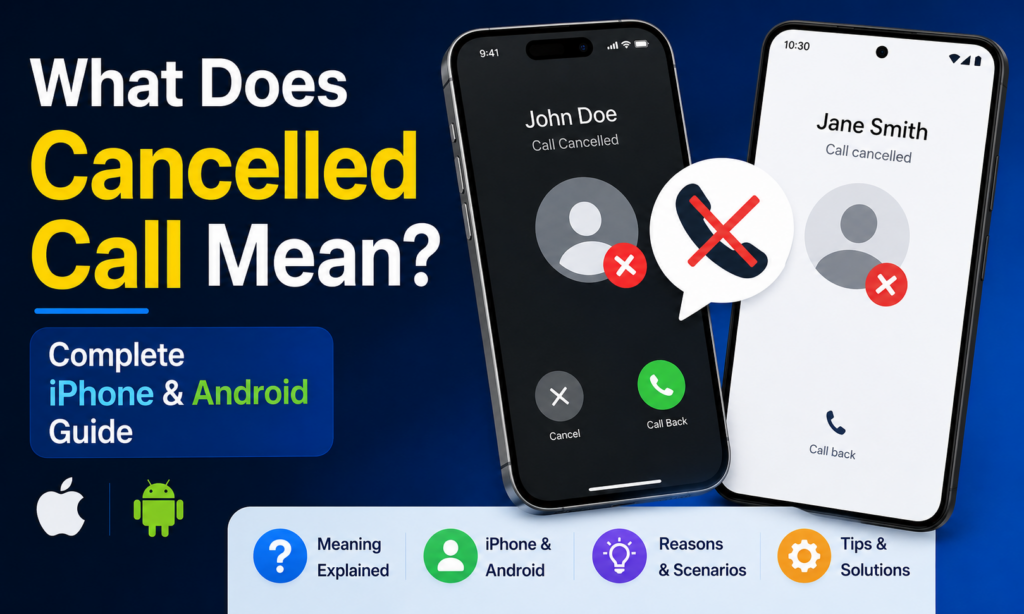 What Does Cancelled Call Mean Complete iPhone & Android Guide