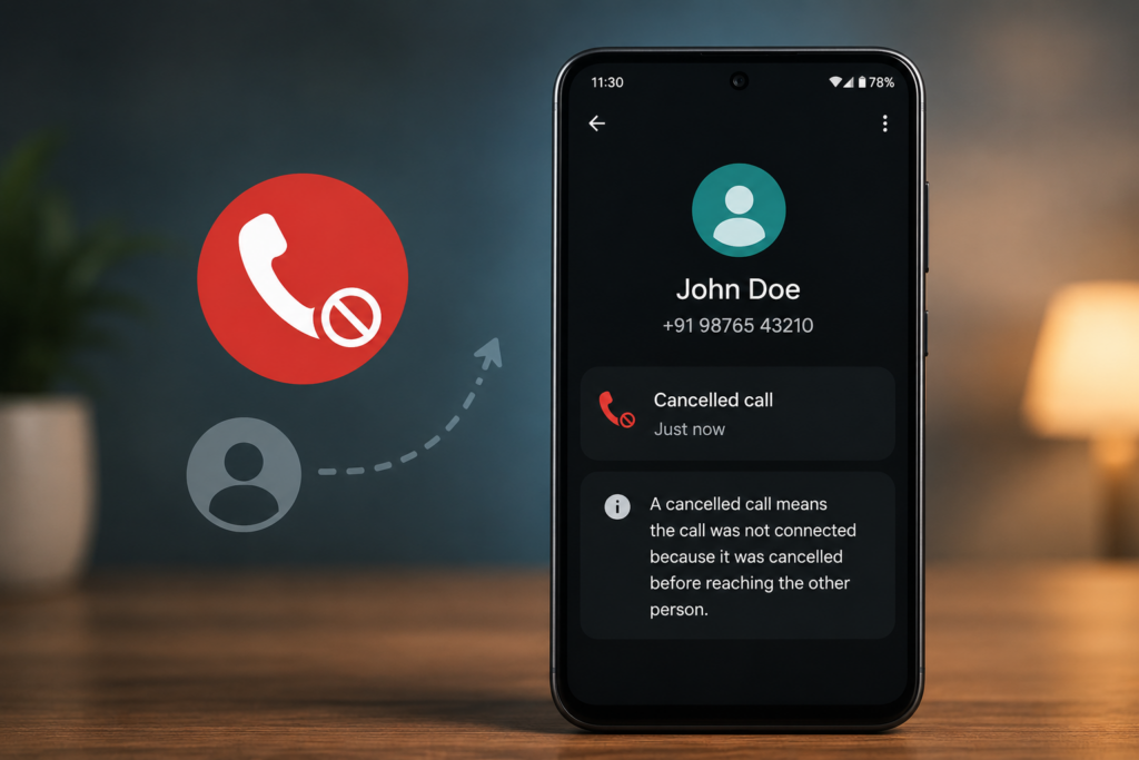 What Does Cancelled Call Mean on Android