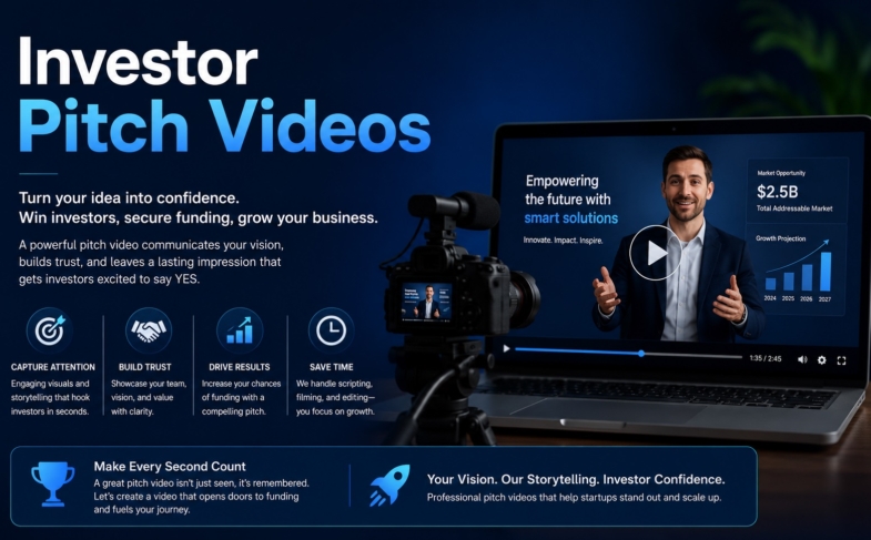 Investor pitch videos
