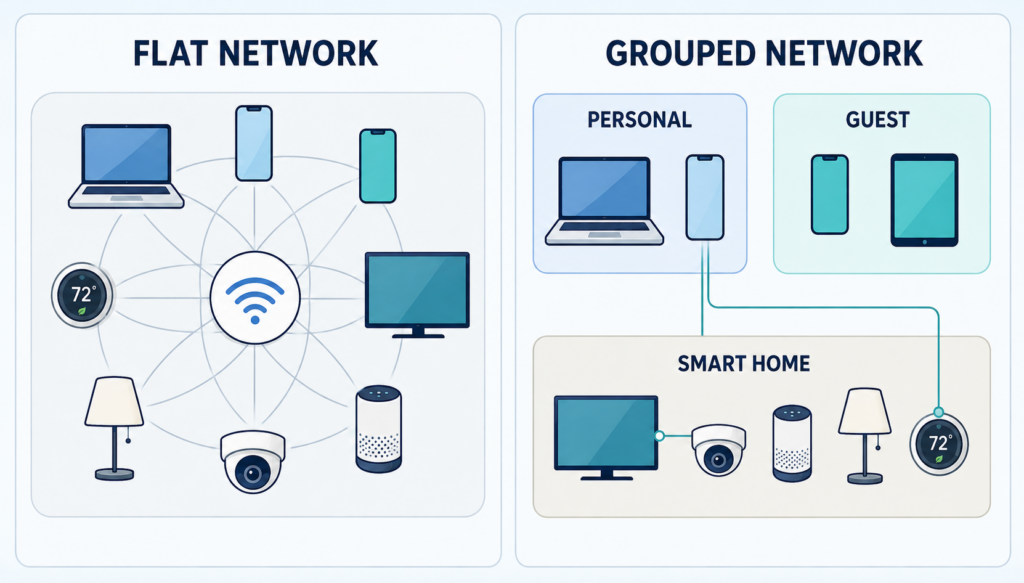 Device groups can create clearer boundaries