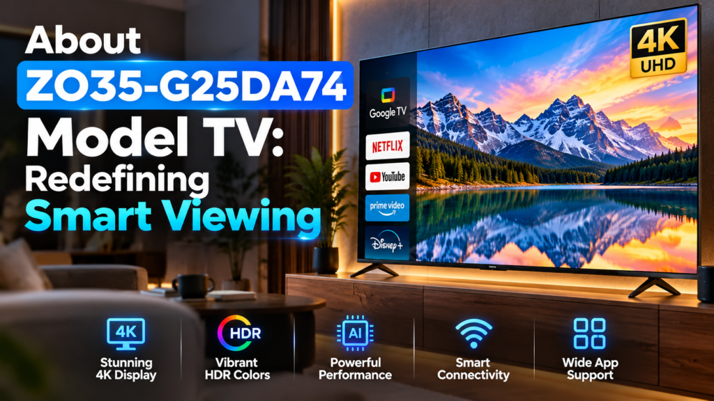 About ZO35-G25DA74 Model TV: Redefining Smart Viewing